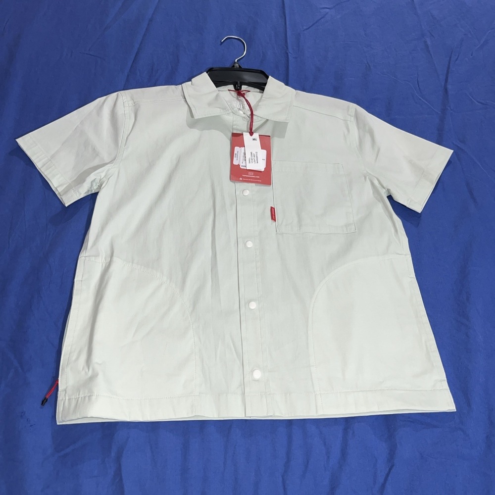 Topo Designs Light Green Mint Short Sleeve Buttonup Shirt Womens Size Small NWT - Picture 6 of 15